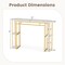 Industrial Style 60 Inch Pub Table with Storage Shelves, Engineered Wood Top, Sturdy Metal Frame Narrow Counter Table for Home Bar and Dining Area